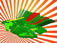Electronic World - 3d Vector Stock Image Electronic World - 3d Vector Stock Image