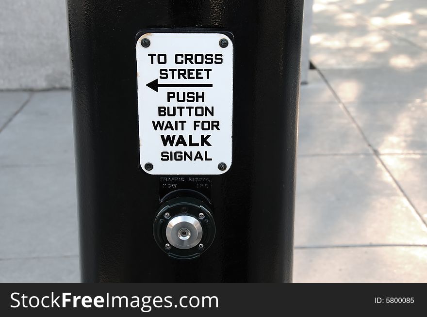 Cross Walk Button
