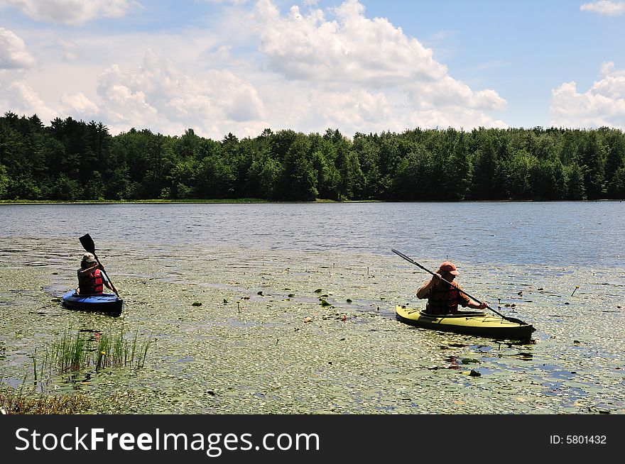 Kayaking brothers