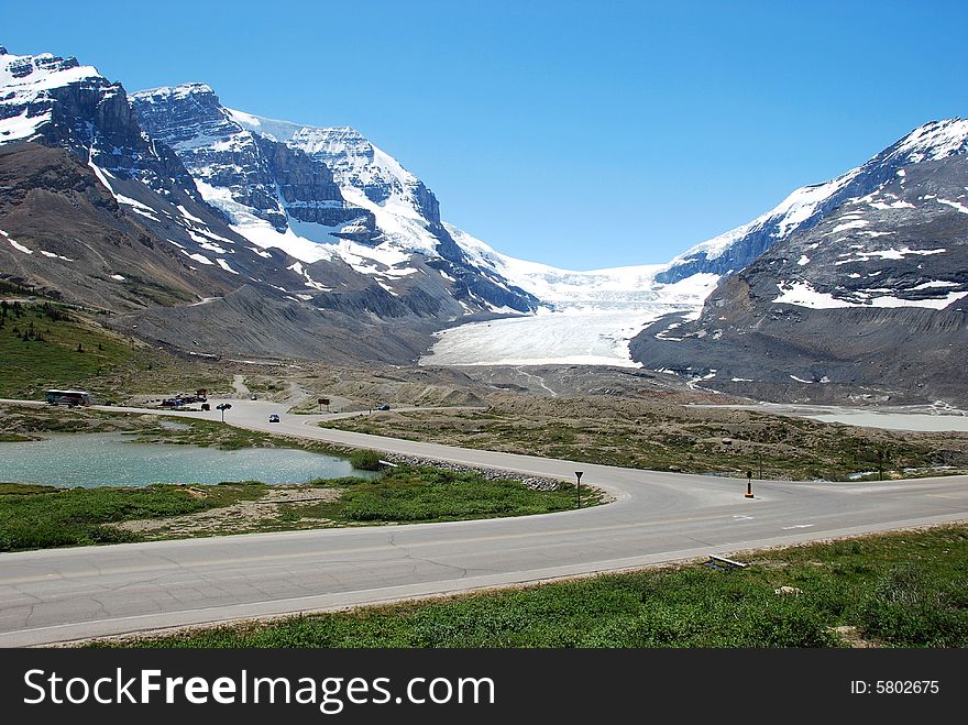 Columbia Glacier in Rockies Icefield National Park