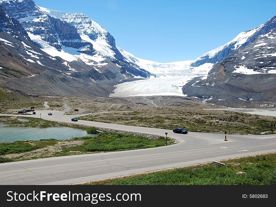 Columbia Glacier in Rockies Icefield National Park