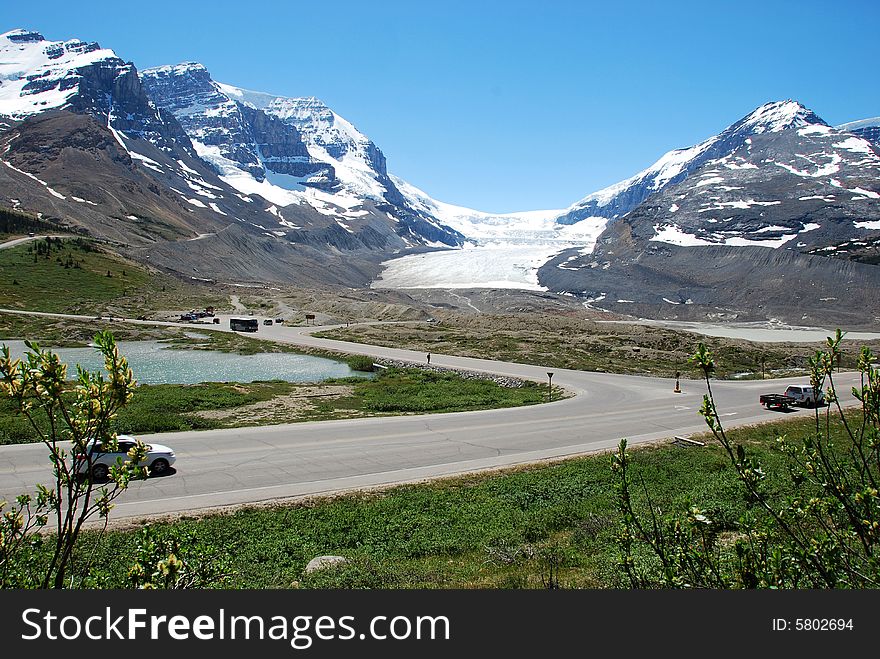 Columbia Glacier in Rockies Icefield National Park