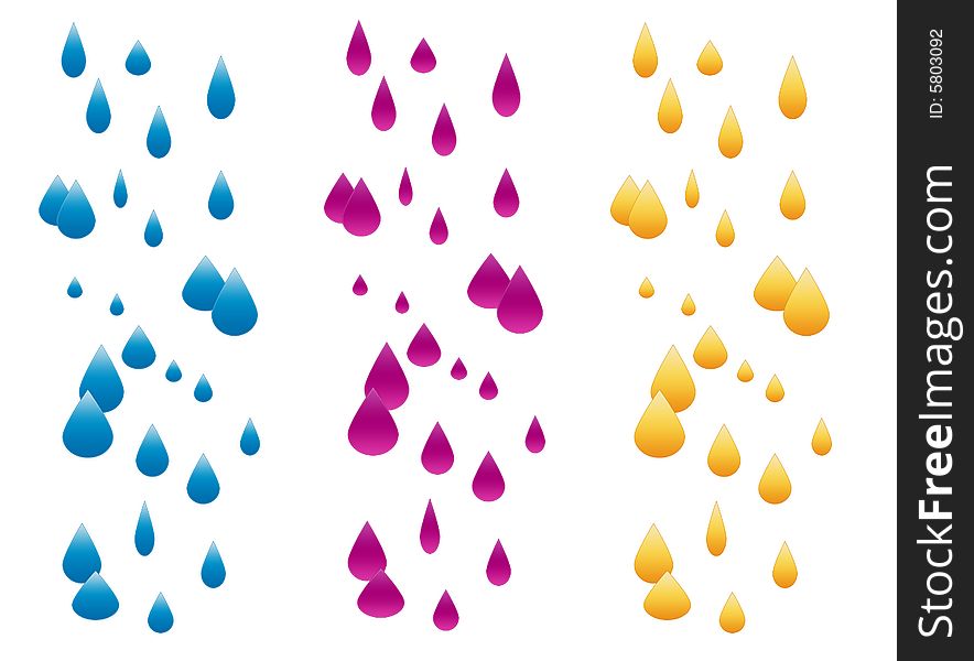 There are three Rain Compositions. Various colors. There are three Rain Compositions. Various colors.
