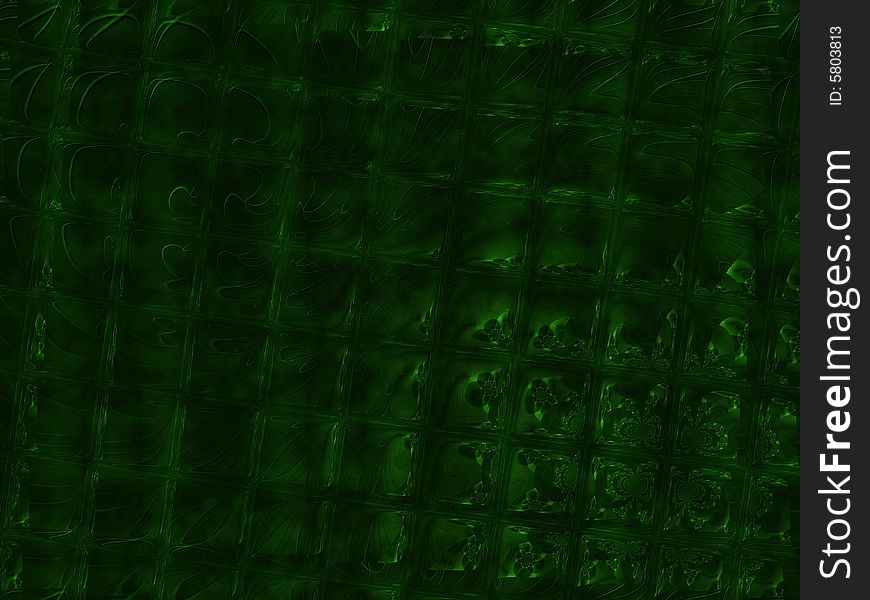 Abstract Green Glass