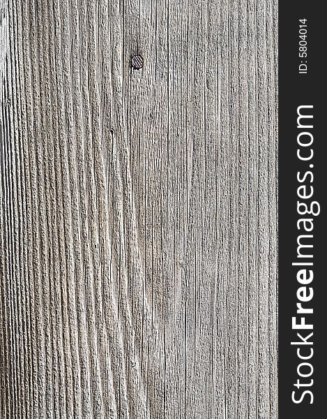 Old wooden background with nail