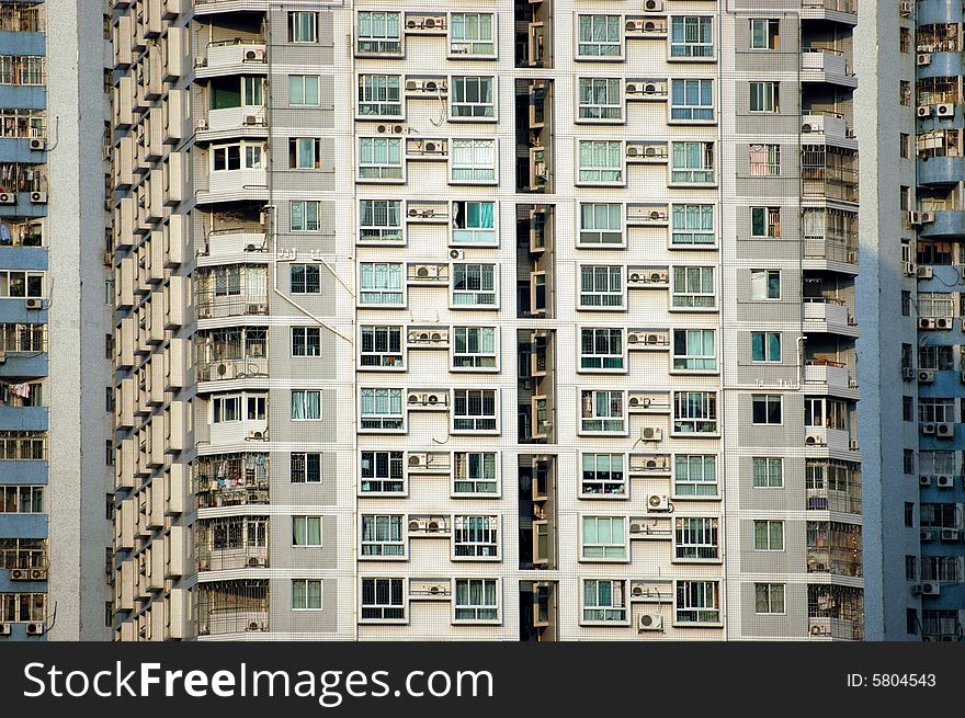 Residential Building In China - Closeup