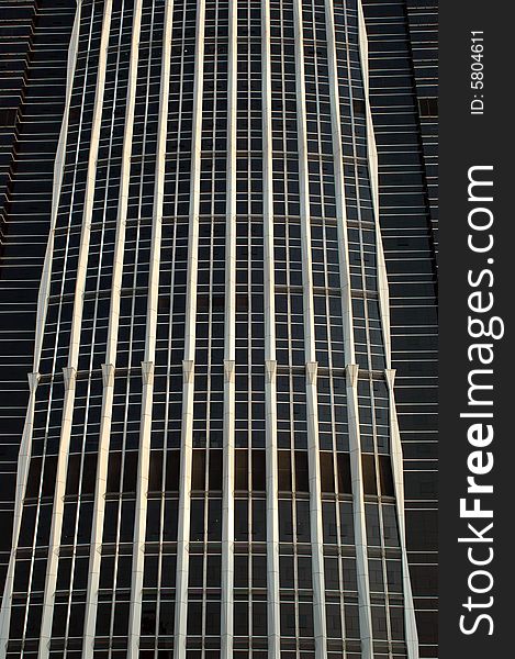 Modern Chinese skyscraper - closeup