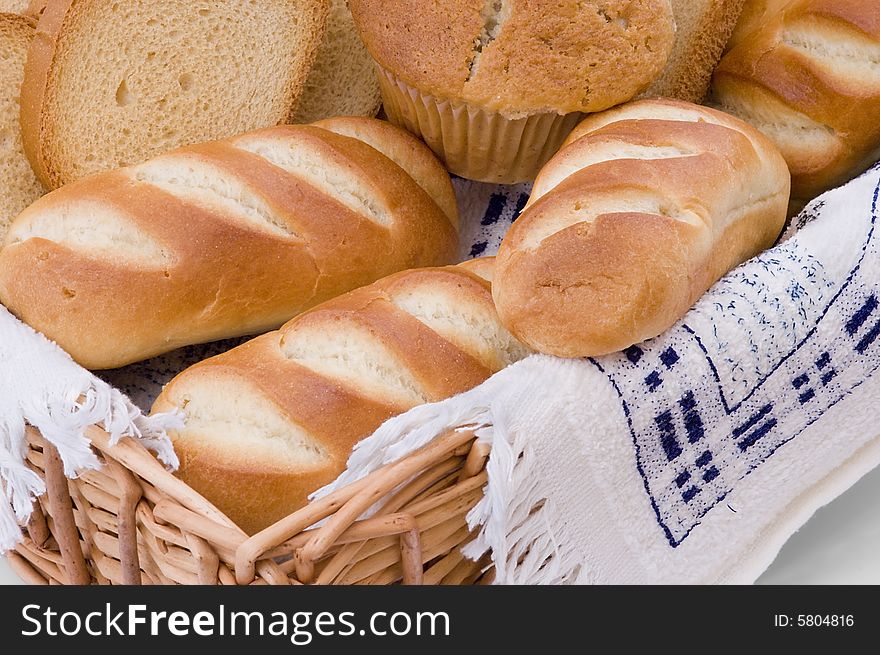 Bread Assortment In A Basket