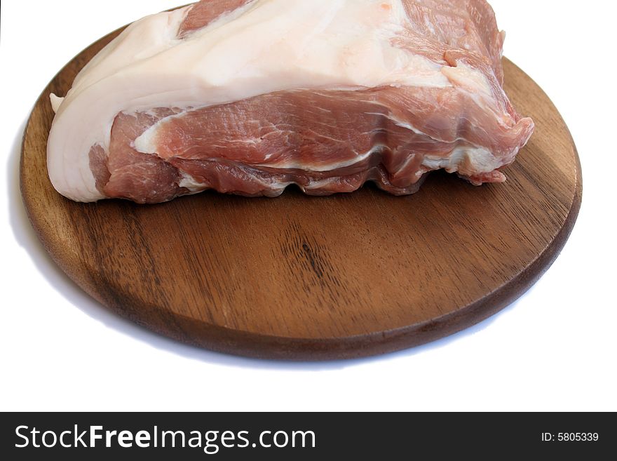 Fresh meat on a chopping board. Fresh meat on a chopping board