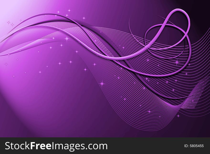 Abstract background with color transitions and semitones and beautiful waves