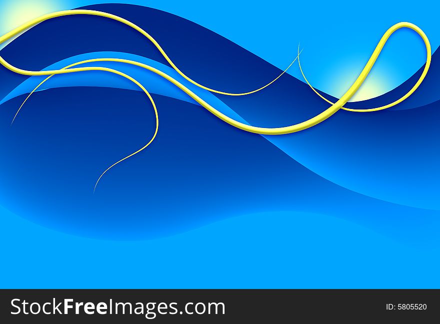 Abstract background with color transitions and semitones and beautiful waves