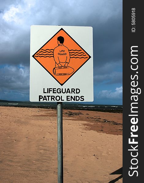 Lifeguard sign 2