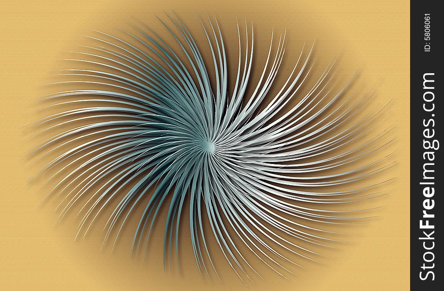 A computer generated grey flower. A computer generated grey flower