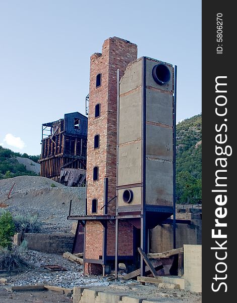 Close up of what's left of the Kelly Mine. Close up of what's left of the Kelly Mine