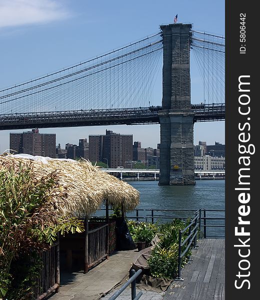 Brooklyn Bridge from the NYC Seaport