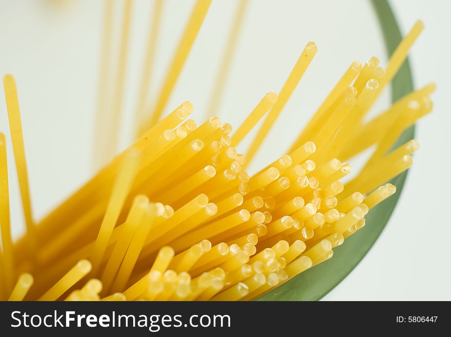 Italian spaghetti close-up - macro