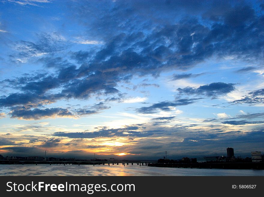 Skyine Of Hangang River