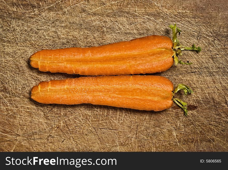 Cut Fresh Carrots