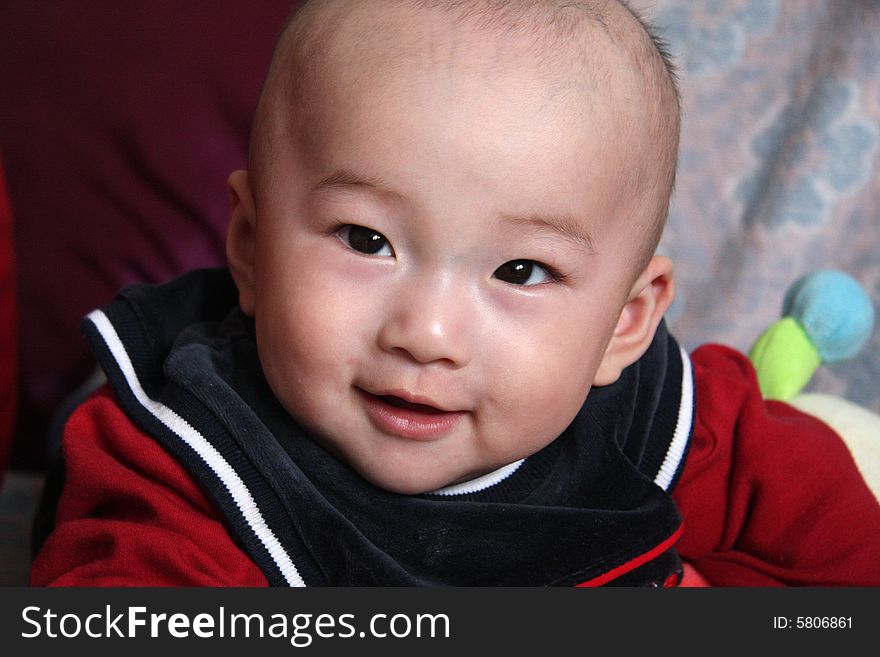 The little boy with smile from China. The little boy with smile from China.