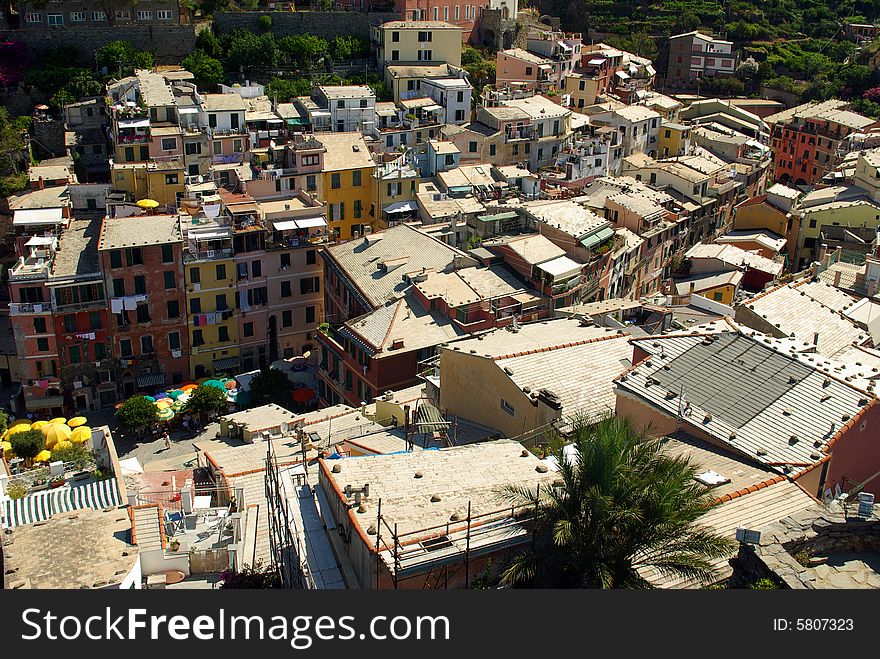 View of Vernazza, Cinque Terre National Park, Italy. View of Vernazza, Cinque Terre National Park, Italy.