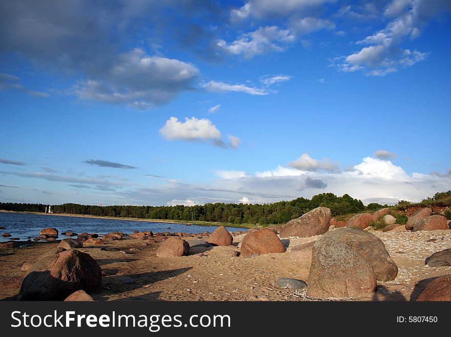 On a coast of the Baltic sea