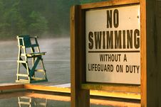 Swimming Sign Royalty Free Stock Photos