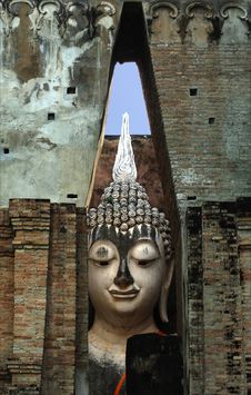 Thailand, Sukhothai: Phra Atchana At Wat Si Chum Royalty Free Stock Photos Thailand, Sukhothai: Phra Atchana At Wat Si Chum Royalty Free Stock Photos