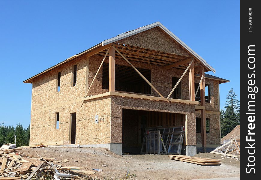 A new house under construction