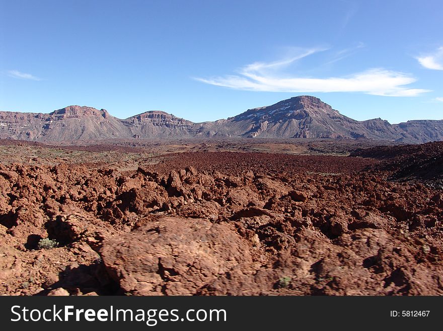 National Park Teide volcano landscape