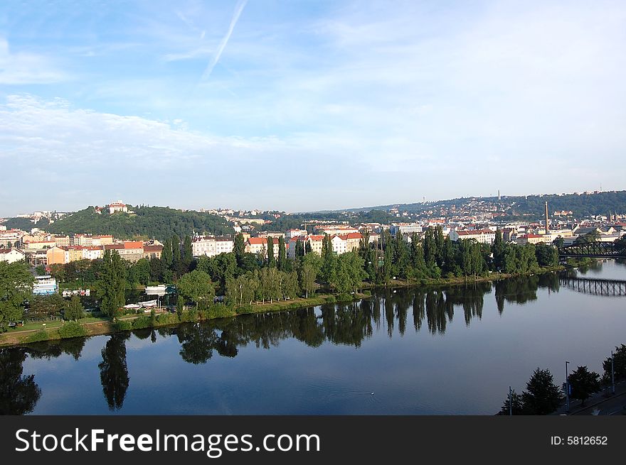 Landscape of Prague in Czech Republic. Landscape of Prague in Czech Republic