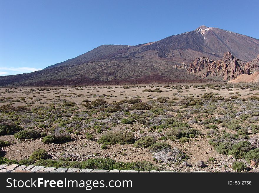 National Park Teide volcano landscape
