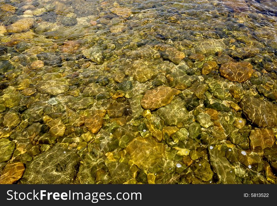 Purified Water in forest,Stone. Purified Water in forest,Stone