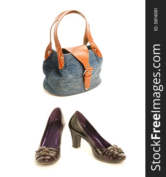 Shoes with handbag