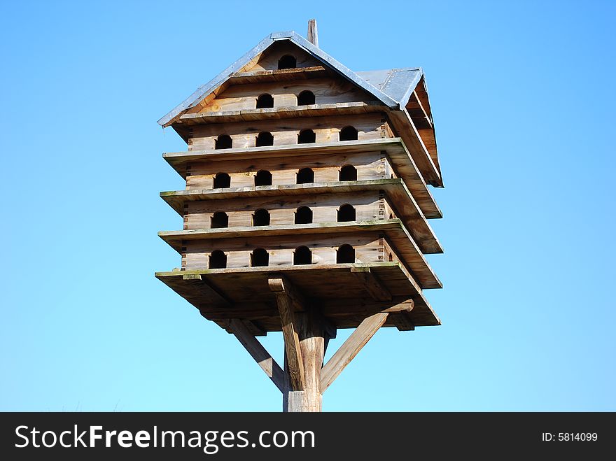 Big wooden pigeon loft