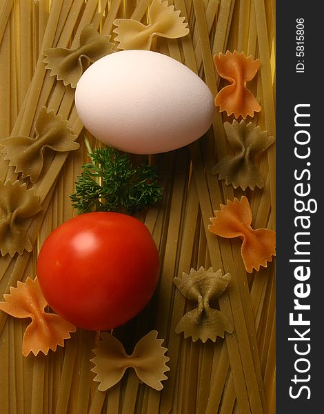 Fettuccine With Egg And Tomato