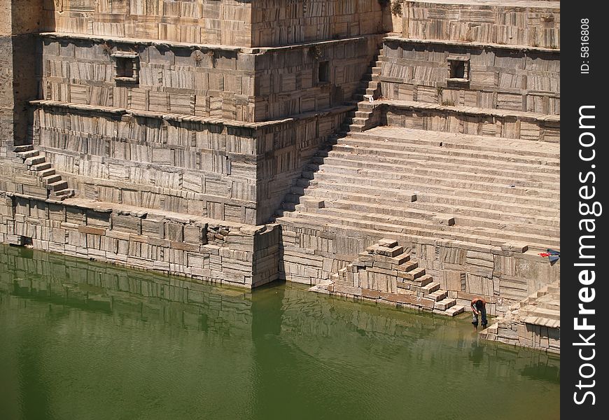 Chittorgarh citadel ruins in Rajasthan, India