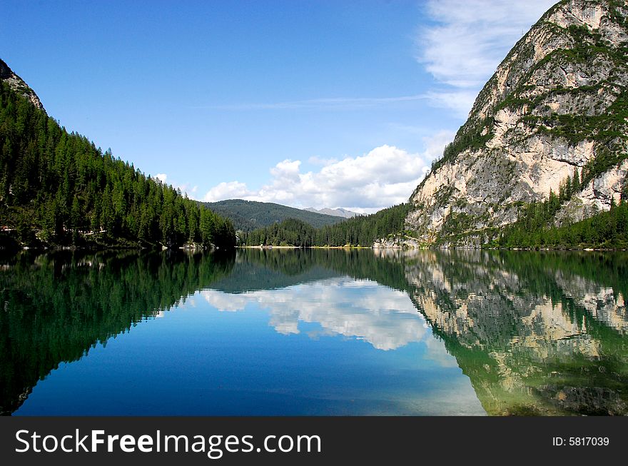 Valley in the Dolomites mountain in italy. Valley in the Dolomites mountain in italy