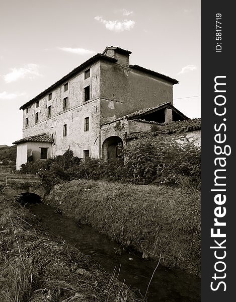 Old abandoned house in umbria near Foligno. Old abandoned house in umbria near Foligno