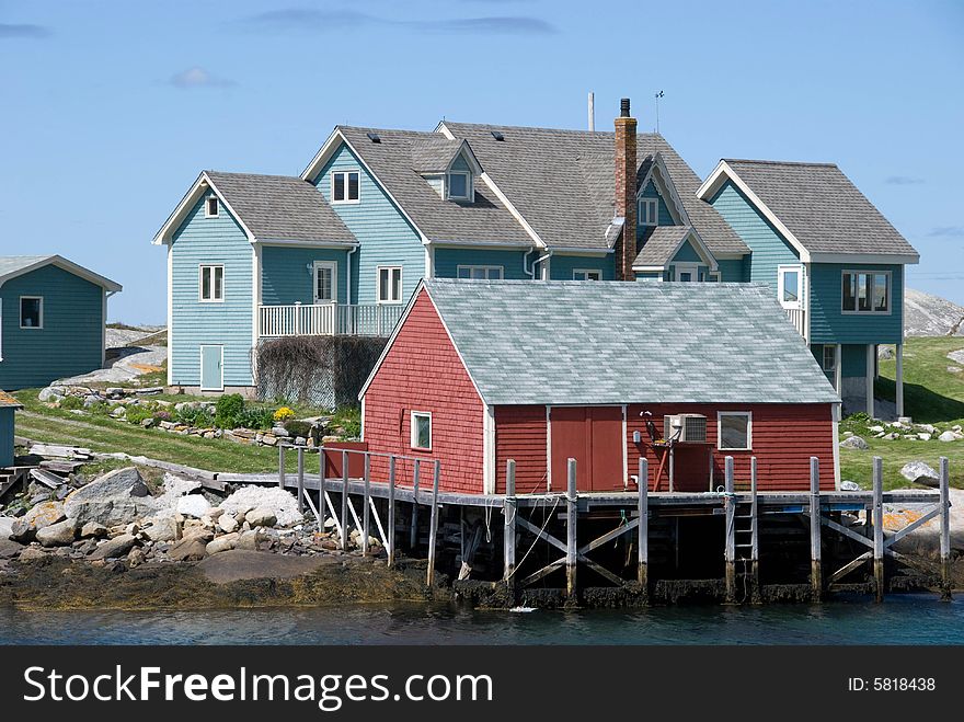 A view of Peggy's Cove in Nova Scotia