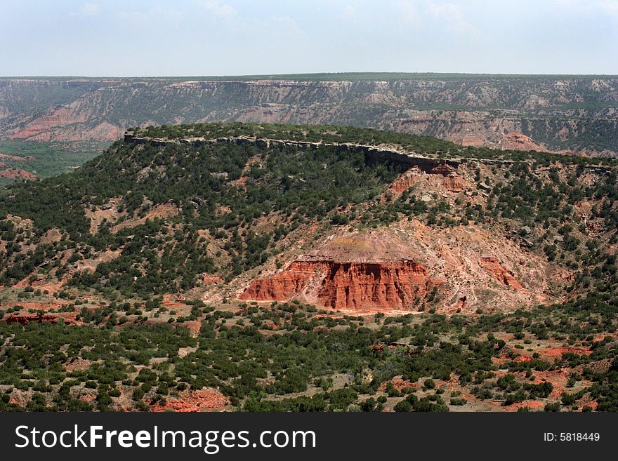 Rock formation at the Palo Duro Canyon in Texas. Rock formation at the Palo Duro Canyon in Texas.