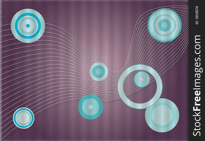 A grungy background with trendy circles. A grungy background with trendy circles.