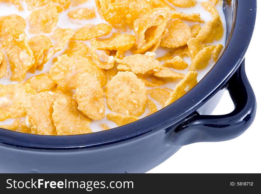 Bowl of Cornflakes with Milk