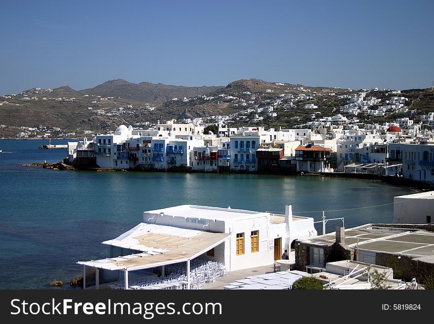 Island Village In Greece