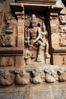 India South-India: Rajendracholan Temple Stock Photo