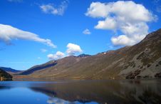 Lake,mountain And Sky Stock Images