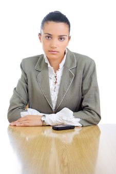 Young Businesswoman/teacher Tired Stock Photos Young Businesswoman/teacher Tired Stock Photos