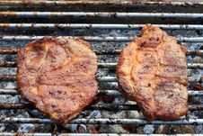 Barbecued Steak. Stock Photo Barbecued Steak. Stock Photo