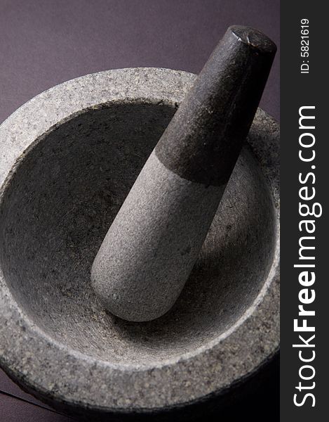 Mortar and Pestle. Kitchen Utensils