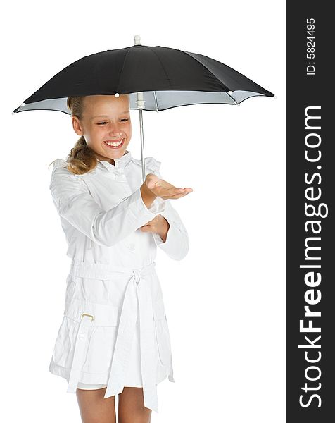 Teen Girl With Umbrella
