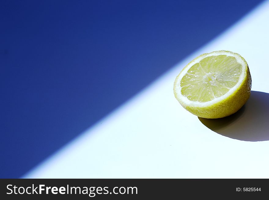 Photo of fresh and tasty lemon. Photo of fresh and tasty lemon